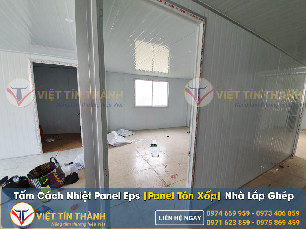 Thi công tấm panel cách nhiệt eps